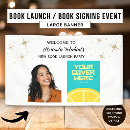 Lona Autor Escritor Fiesta de Lanzamiento de Libro Bien