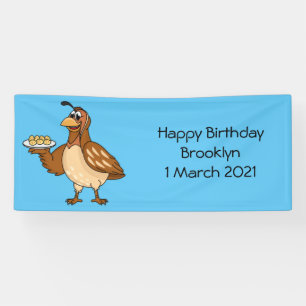 Lona Ave feliz con personalizado de huevos