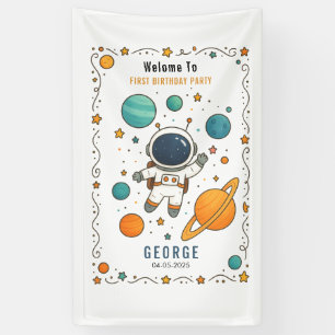 Lona Aventura Espacial Primer Cumpleaños   Espacio