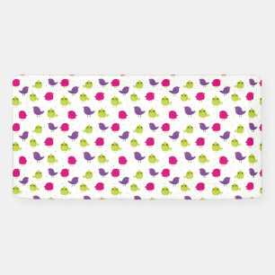 Lona Aves alegres y coloridas