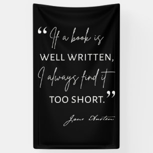 Lona Avid Reader II - Cita de Jane Austen