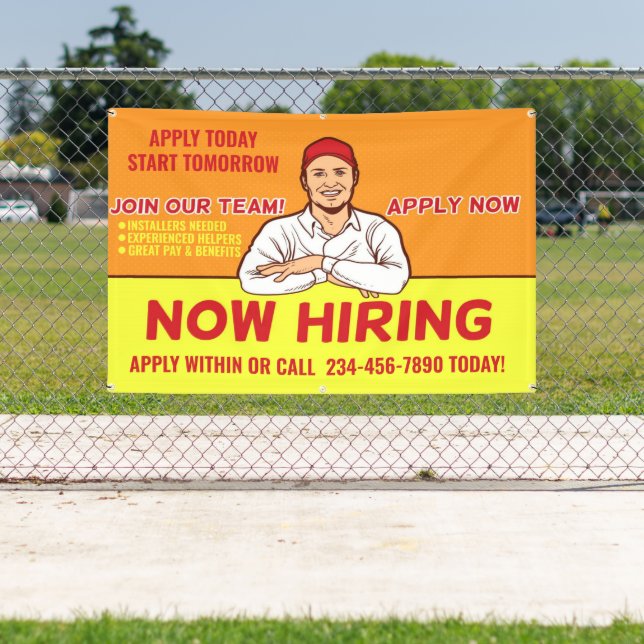 Lona Ayuda de instaladores de técnicos de contratación  (in situ)