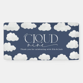 Lona Azul marino nube nueve ducha moderno elegante