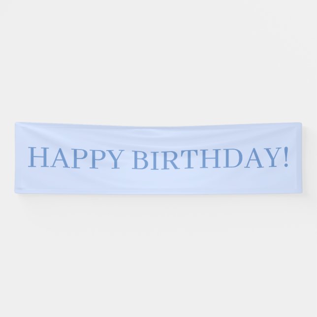 Lona Baby Blue Happy Birday (Horizontal)