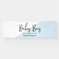 Baby Boy Diagonal Baby Shower moderno