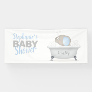 Lona Baby Elephant Bubble Bath Boy Baby Shower