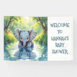 Lona Baby Elephant Themed Personalized Birthday Party