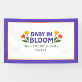 Lona Baby in Bloom Bold Colorful Tulip Chic Baby Shower