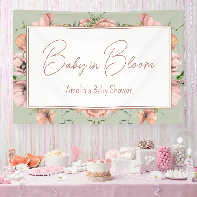 Lona Baby in Bloom Wildflower Baby Shower Photo Wall (Fiesta)