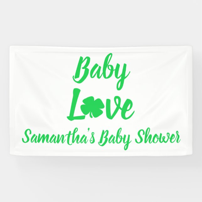 Lona Baby Love Shamrock Baby Shower (Horizontal)