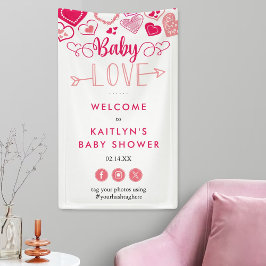 Lona "Baby Love" Valentine's Day Baby Shower Welcome