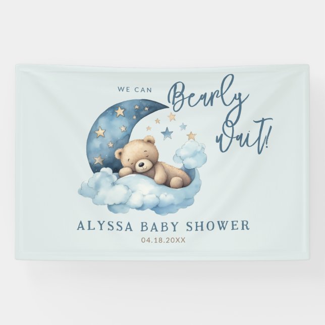 Lona Baby Shower Bearly Wait (Horizontal)