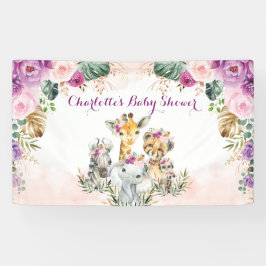 Lona Baby Shower Boho Tropical Jungle Floral Greenerene