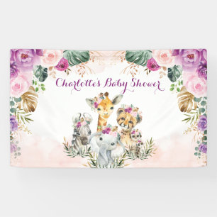 Lona Baby Shower Boho Tropical Jungle Floral Greenerene