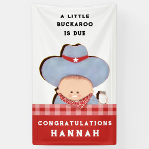 Lona Baby Shower Cowboy Congrats