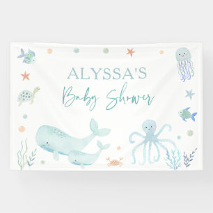 Lona Baby Shower de Blue Boy Under the Sea