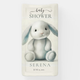 Lona Baby Shower de conejito acolchado