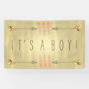 Lona Baby Shower de flecha tribal