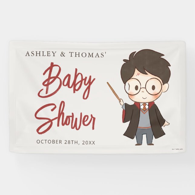 Lona Baby Shower de Harry Potter simple (Horizontal)