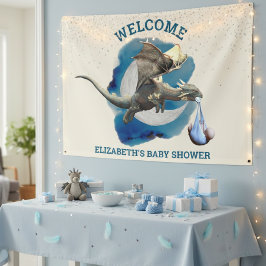 Lona Baby Shower de Little Knight Dragon Silver Star