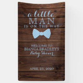 Lona Baby Shower de Little Man | Rustic Wood Bowtie