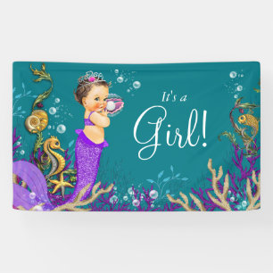 Lona Baby Shower de Mermaid