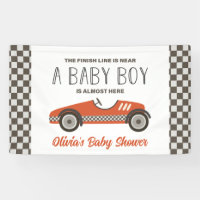 Baby Shower del coche de la raza roja