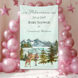Lona Baby Shower Forest Adventure Rustic Deers