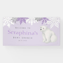 Lona Baby Shower Morple Winter Polar Bear