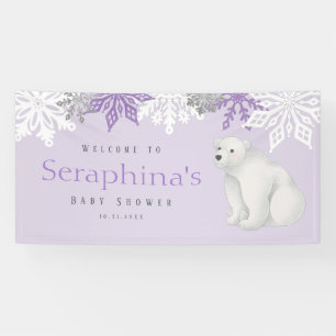 Lona Baby Shower Morple Winter Polar Bear