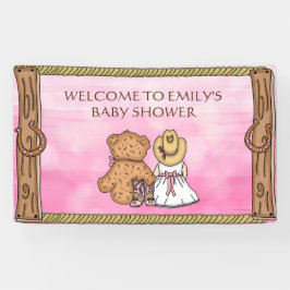 Lona Baby Shower personalizado de lechera de Lil Rosa