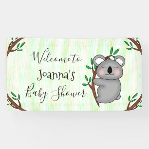Lona Baby Shower personalizado del oso Koala
