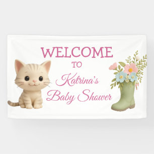 Lona Baby Shower Purr-fect Baby Girl Kitten