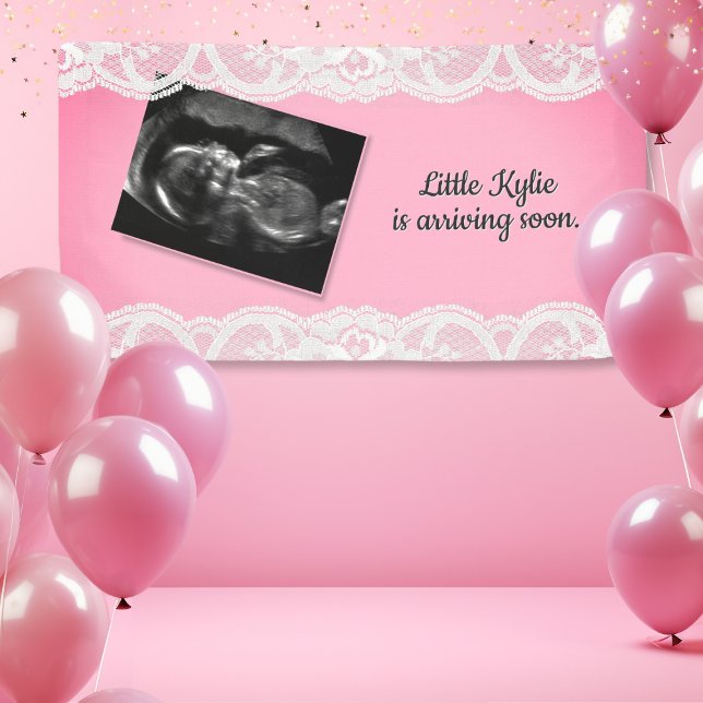 Lona Baby Shower rosa ultrasonido (Subido por el creador)
