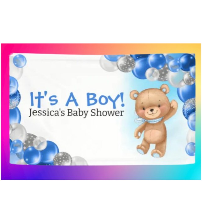 Lona Baby Shower Teddy Es Un Niño (Teddy Bear Party Supplies & Decorations. Today's the day the Teddy Bear's have their Parrrty!)