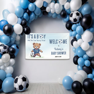 Lona Baby Shower, un jugador de fútbol que espera a un 