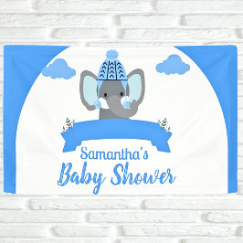 Lona Baby Shower, un niño elefante rico de boho ruso