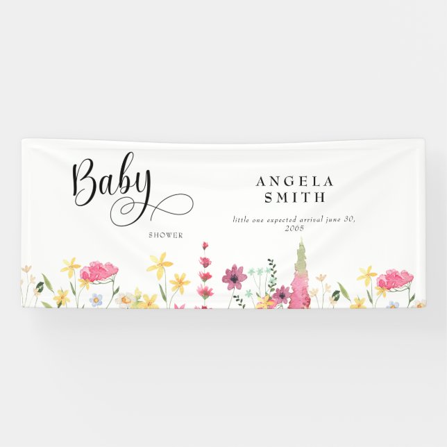 Lona Baby Shower Wildflowers (Horizontal)