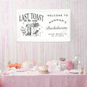 Lona Bachelorette Coastal Fiesta de cócteles moderno ne