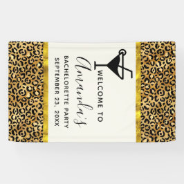 Lona Bachelorette de patrón de impresión de leopardo sa