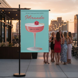 Lona Bachelorette Party Cocktail Welcome Banner