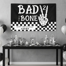 Lona Bad 2 the Bone Skeleton 2nd Birthday Party
