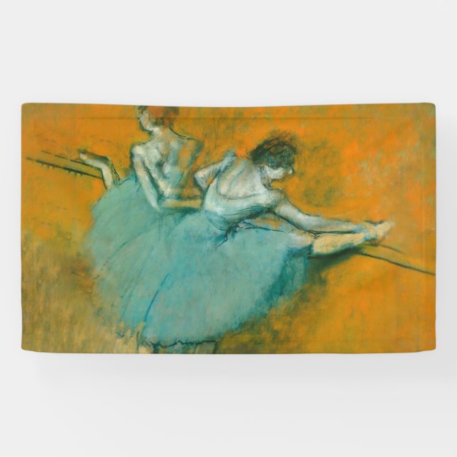 Lona Bailarinas de Degas en el ballet de bar (Horizontal)