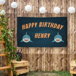 Lona Bait de tiburón | Fiesta de cumpleaños personaliza