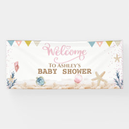 Lona Bajo el mar, cartel de bienvenida de Baby Shower