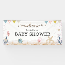Lona Bajo el mar, cartel de bienvenida de Baby Shower