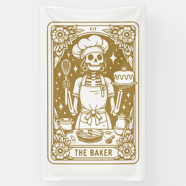 Lona Baker Pastry Chef Tarot Gold (Vertical)