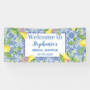 Lona Baldosas portuguesas azul rustico Lemons Bridal Sh