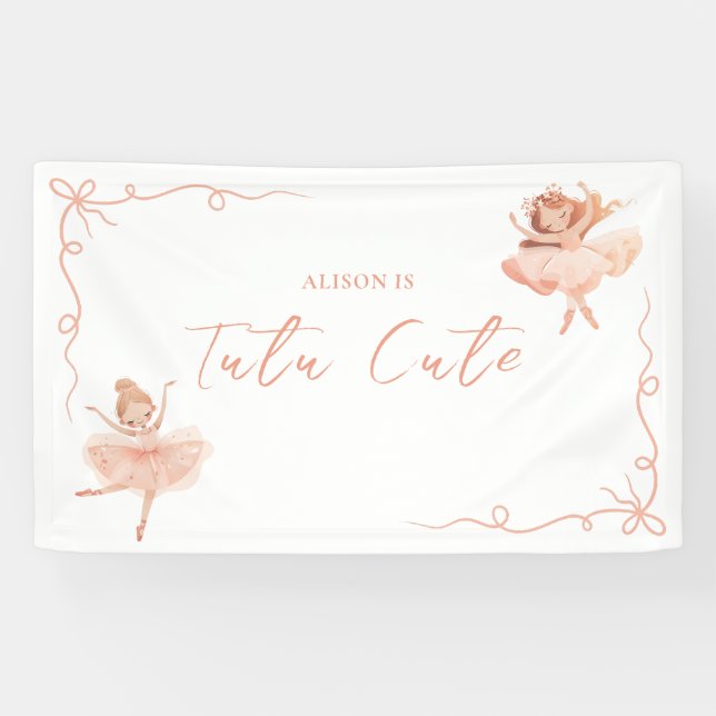 Lona Ballerina Bow Birthday (Horizontal)