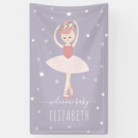 Ballerina Stars Purple Chica Baby Shower